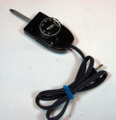 Sartén eléctrica de repuesto vintage RIVAL 610-005 CONTROL DE CALOR sonda Foto 1 de 2