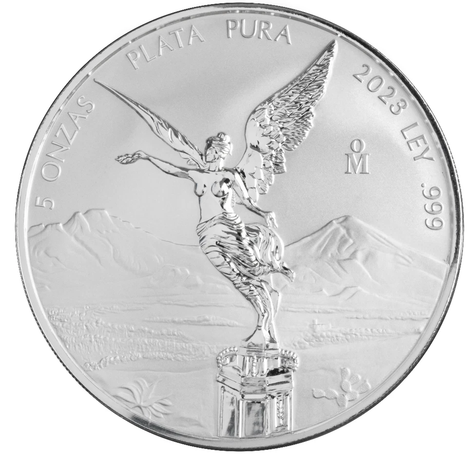 5 Once Oz Argento Silver Reverse Proof Libertad Dea Della Vittoria Messico 2023 - Immagine 1 di 1