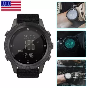 Men's Smart watch Military Sport Digital Barometer Temperature Compass Watch US - Picture 1 of 15