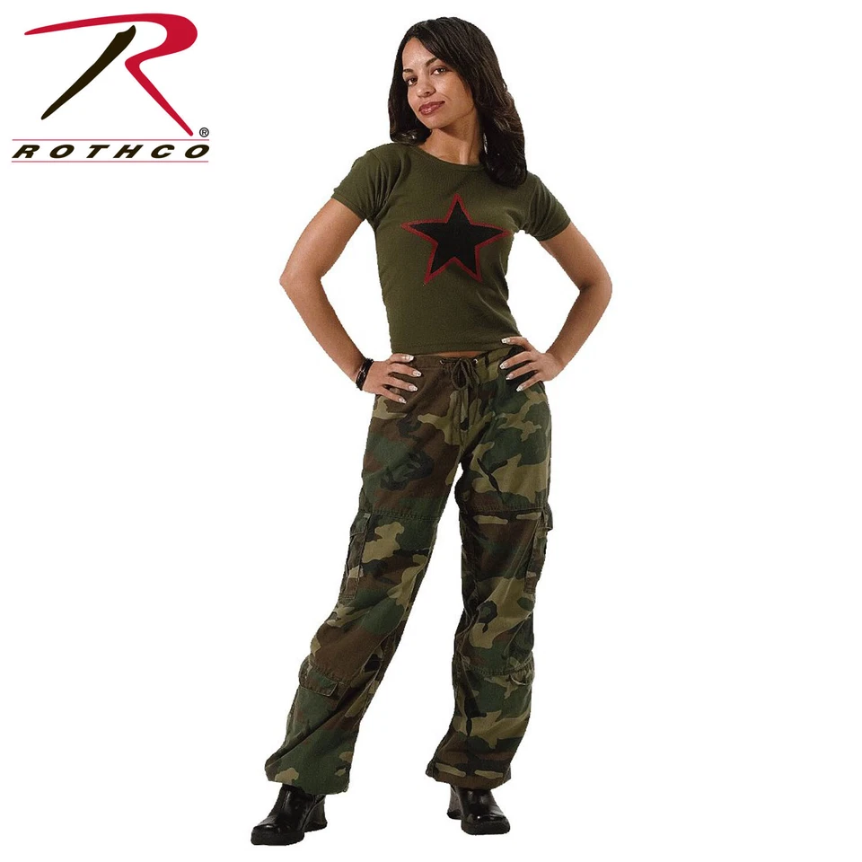 Rothco Womens Vintage Woodland Camo Pants - 3386 - X-Small - Image 1 of 1