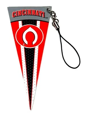 CINCINNATI REDS PENNANT TEAM DANGLER MINI FELT 4" LONG NEW MLB BASEBALL LICENSED - Image 1 of 2