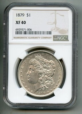 1879 Morgan Silver Dollar NGC XF 40 - Image 1 of 4
