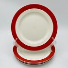 MSE Martha Stewart CLASSIC BAND RED Dinner Plate 11 1/2" Multiples Avail