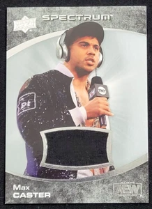 2021 UPPER DECK AEW SPECTRUM  MAX CASTER  EVENT WORN RELIC - Picture 1 of 2