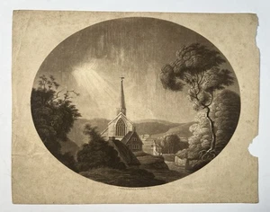 "Antigua impresión de aguatinta 1801 familia campo escocés 9x11"" Charles/Ann Dibdin" - Imagen 1 de 17