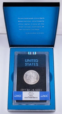 Certified 1880-S Morgan Silver Dollar NGC MS64 GSA Hoard Hard Pack $1  - Image 1 of 4