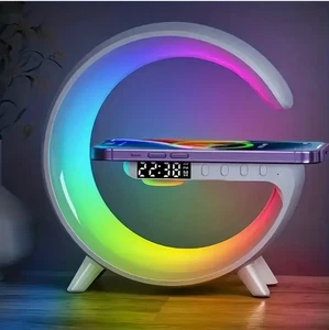 Wireless Speaker - Sunrise Alarm, RGB Rhythm Light, Fast Charging | Tabletop 5.1 - Afbeelding 1 van 4
