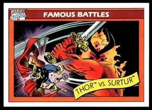 Impel Marvel Universe #91 Thor vs. Surtur 1990 como nuevo - Imagen 1 de 2