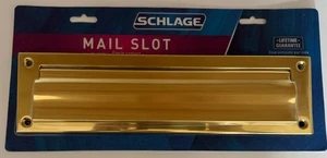 Schlage Bright Brass Metal Post Slot Drop Gold SC620B3 Neu - Bild 1 von 14