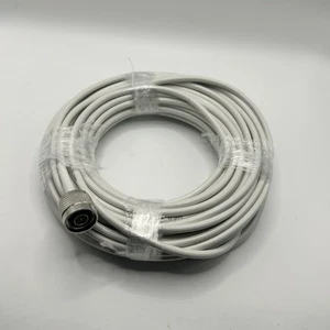 Cable coaxial - Tipo N macho a tipo F macho - Blanco, aprox. 25 pies - Imagen 1 de 4