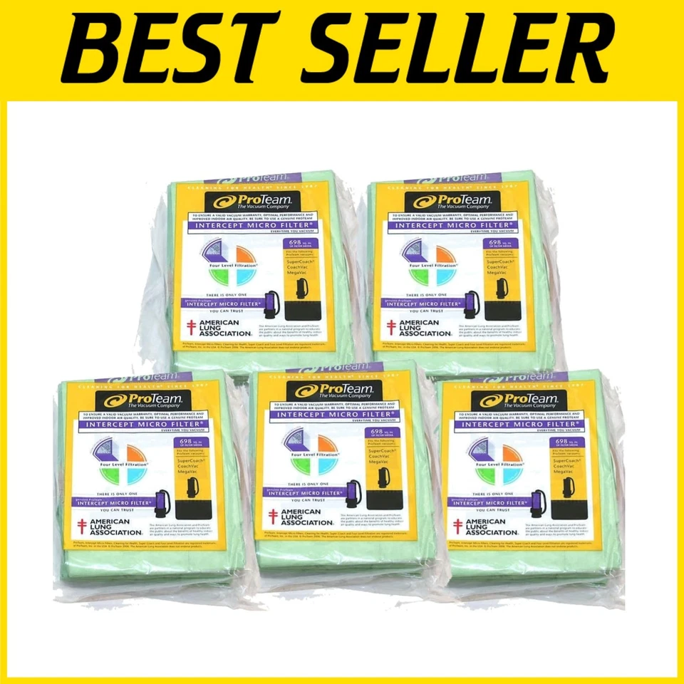 50 Pack 10 qt Backpack Bags - Vacuum Cleaner Bags Bundle - Image 1 of 3