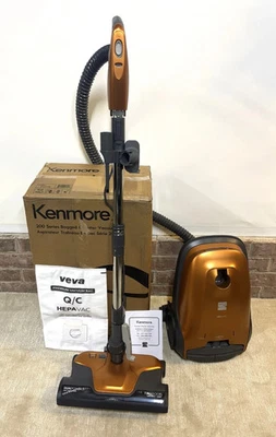 Kenmore 200 Series Aspiradora de bote en bolsa / apenas usada - Hepa - Naranja Foto 1 de 4