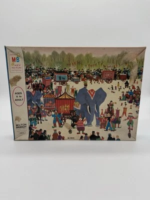 Rare Vintage Milton Bradley Festival Circus 350 Piece Jigsaw Puzzle (UNOPENED) - Image 1 of 4