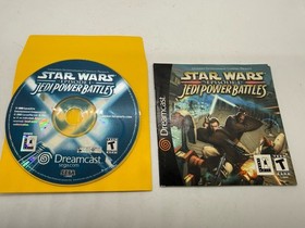 Star Wars Episode I Jedi Power Battles Sega Dreamcast 2000 Disc And Booklet