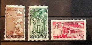 POLAND Sc 551,B79-80 NH ISSUE OF 1952 - YOUTH FESTIVAL- (CS25) - Picture 1 of 1