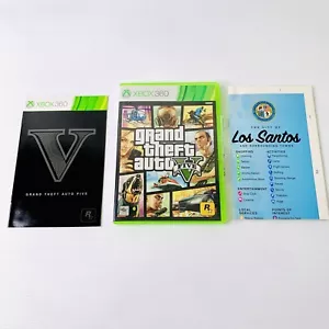 Grand Theft Auto V GTA 5 Five Xbox 360 NTSC J Video Game + Map + Manual - Bild 1 von 10