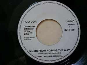 JAMES LAST Music From Across The Way / Endless Journey 70s WHITE POLYDOR PROMO - Bild 1 von 2