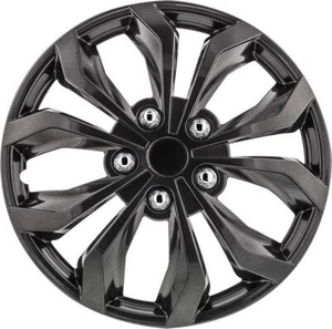 16 Inch Wheel Cover Hubcaps Rim 4 Piece Set Universal Gunmetal ABS Snap On - Picture 1 of 4