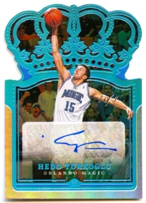 HEDO TURKOGLU 2021-22 PANINI CROWN ROYALE PLATINUM AUTO SP 1/1 MAGIC - Image 1 of 2