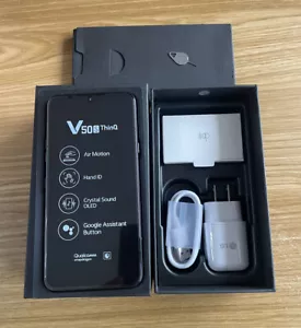 LG V50S ThinQ 5G LM-V510N 256GB 8GB RAM Black Unlocked (5G)-NEW SEALED IN BOX - Picture 1 of 14