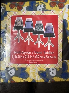 Medio delantal de tela con 2 bolsillos... Nuevo en paquete - Imagen 1 de 1