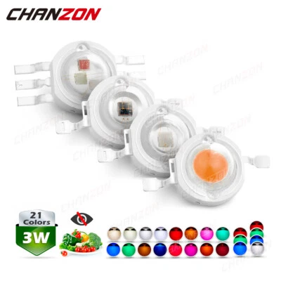 3W High Power Smd Led Chip 3 Watt Royal Blue Infrared Rgb Light Emitting Diodes - Image 1 of 4