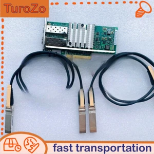 Intel X520-DA2 10Gbe 10Gb Adapter E10G42BTDA with 2x DAC's Direct Attach Cable - Picture 1 of 2