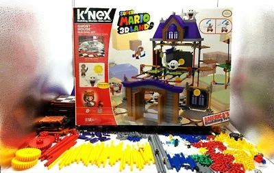 K`NEX Super Mario 3D Land Ghost House Building Incomplete  - Image 1 of 3