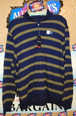 Mens Chaps Reversible 1/4 Zip Neck Cotton Sweaters $19.99 YOU SNOOZE YOU LOSE!!! - Image 1 of 4