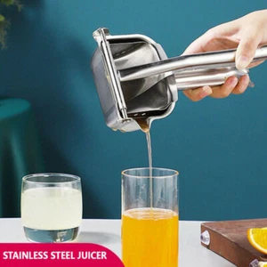 304 Edelstahl Manuelle Entsafter Hand Saftpresse Squeeze Lemon Juicer Extractor - Bild 1 von 10