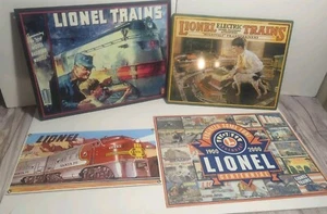 Set Of 4 retro toy Lionel Electric Trains Model Railroad railway metal tin - Picture 1 of 15