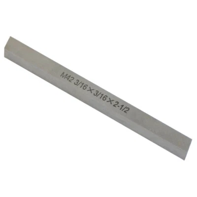 M42 3/16'' x 3/16'' x 2-1/2'' Cobalt Steel Square Tool Bit Lathe Fly Cutter Mill - Image 1 of 3