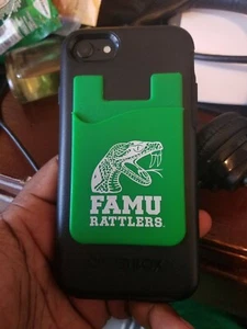FAMU , Florida A&M Silicone Credit Card Pocket Pouch Holder For Mobile Phones - Picture 1 of 3
