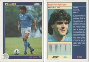 1993 CARD SCORE 220 ROBERTO POLICANO - DIFENSORE NAPOLI - NEW - Imagen 1 de 1