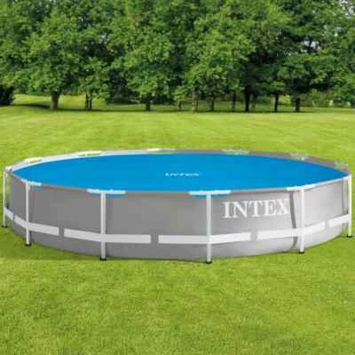 INTEX Solar Poolabdeckung Poolplane Solarplane Pool Abdeckplane Blau Polyethylen - Bild 1 von 4