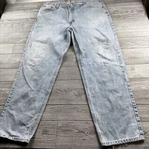 Carhartt 42 X 34 Relaxed Fit Medium wash distressed VTG Jeans - Picture 1 of 8