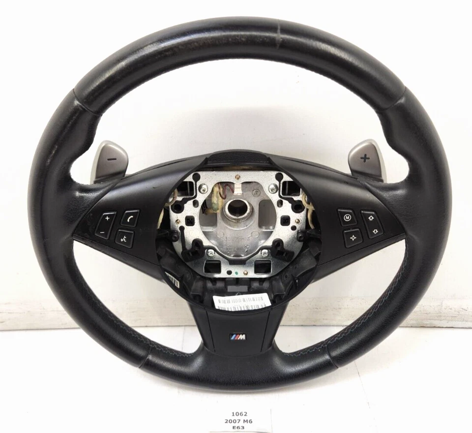 ✅ 06-10 OEM BMW E63 E64 M6 SMG M Volante deportivo cuero con palancas de cambio* Foto 1 de 4