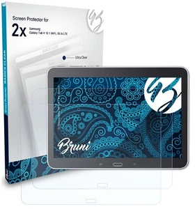Bruni 2x Protecteur d'écran pour Samsung Galaxy Tab 4 10.1 WiFi, 3G & LTE - Afbeelding 1 van 4