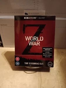 NEW World War Z 4K Limited Edition UHD Blu-ray (UK)[2013] Ships Next Day - Picture 1 of 9