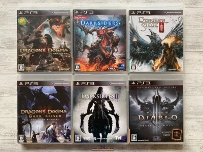SONY PS3 Dragon's Dogma & Darksiders 1 2 & Dungeon Siege Ⅲ & Diablo Ⅲ from Japan - Image 1 of 4