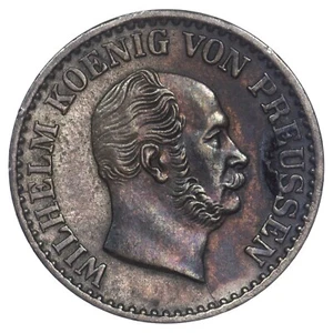 Allemagne 1 silbergroschen 1871 C Wilhelm I Francfort-sur-le-Main SUP billon - Picture 1 of 2