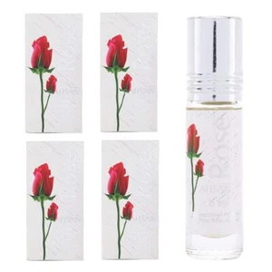 Ahsan Rose Attar Eau De Parfum For Men & Women Long Lasting Pack Of 4 (6ml) - Foto 1 di 1