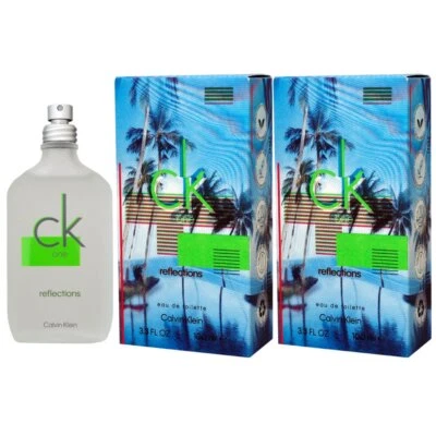 Calvin Klein CK One Reflections 2 x 100 ml Eau de Toilette EDT Set Damenduft Her