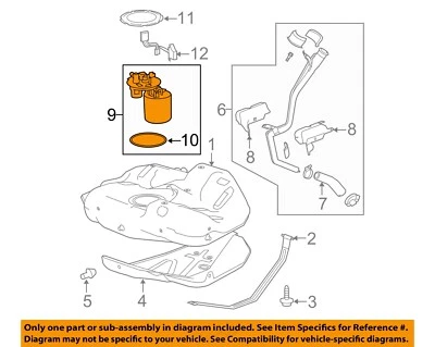 Used Fuel Pump fits: 2016 Chevrolet Malibu Pump Assembly VIN 1 4th digit Limited - Image 1 of 3