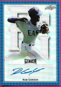 2020 Leaf Perfect Game All-American Baseball ROB GORDON Blue Autograph 28/30