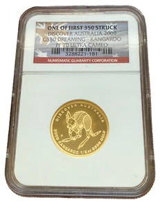 Australia 2009P 1/2 oz oro $50 NGC PF70UC Dreaming Kangaroo - Imagen 1 de 2