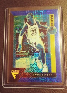 2020-21 Panini Flux Caris LeVert Blue Mojo Prizm #'d 61/99 Pacers