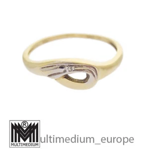 333 Gelbgold Diamant Fingerring 8ct yellow gold diamond ring 8 Karat - Bild 1 von 5