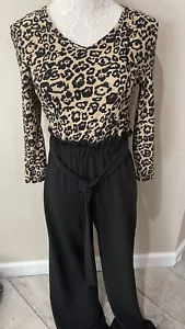 Ultra Flirt Womens Leopard Print Jumpsuit Size Xx-small New - Picture 1 of 3
