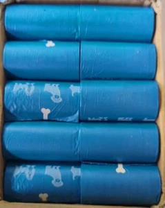 Urban Waste Bags 700 WASTE BAGS + 1 Dispenser for CAT DOG POOP (Full Case, BLUE) - Picture 1 of 5